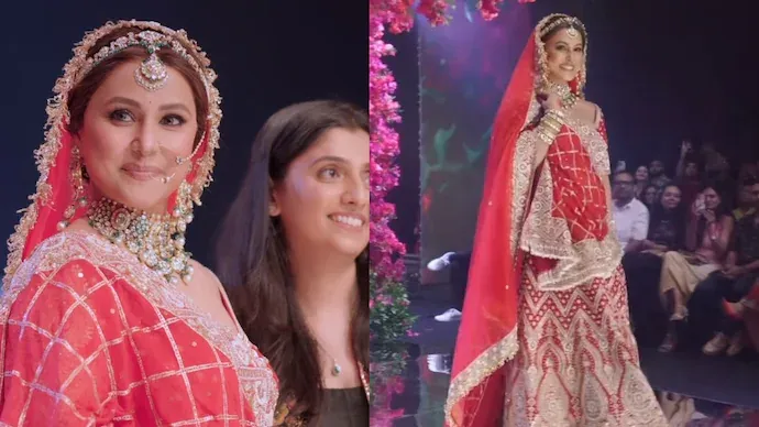 Hina Khan, Battling Cancer, Walks The Ramp As A Bride – Watch Video