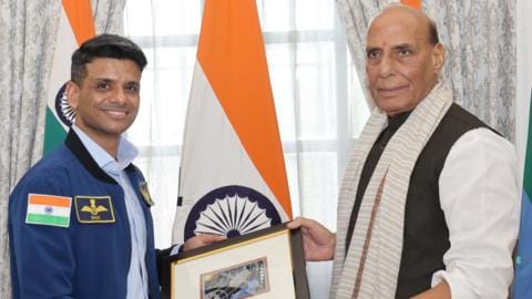 इंडियन एयर फ़ोर्स कॉन्फ़्रेंस में  गगनयान अंतरिक्ष यात्रियों का सम्मान