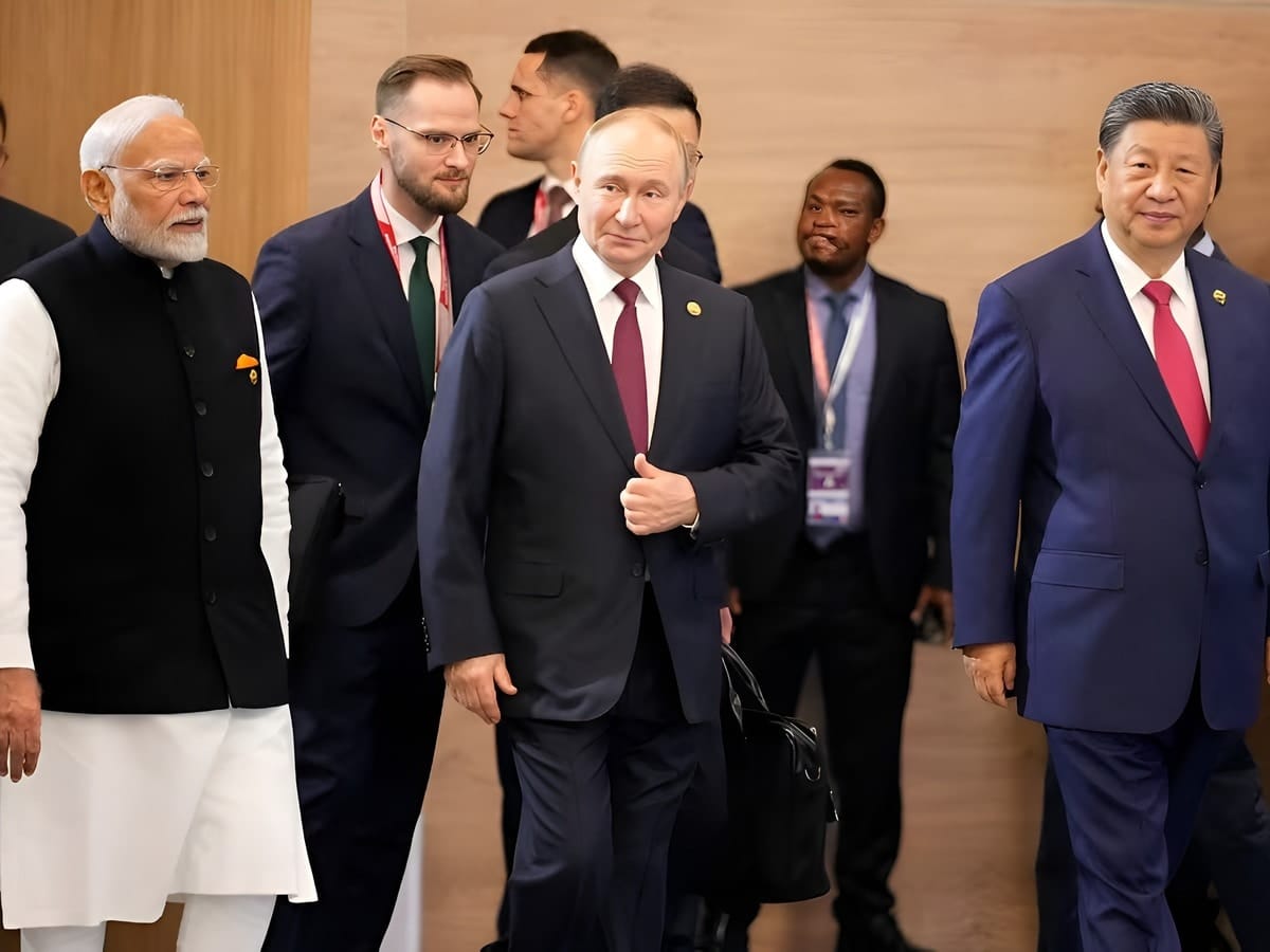 एससीओ शिखर सम्मेलन  में मोदी-जिनपिंग मुलाकात