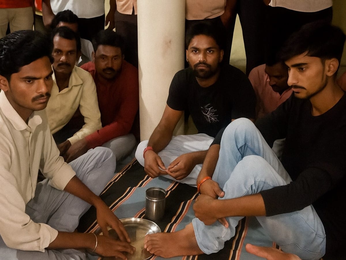 दमोह में  जातिगत विवाद , युवक को  पैर धोने और पानी पीने  पर मजबूर