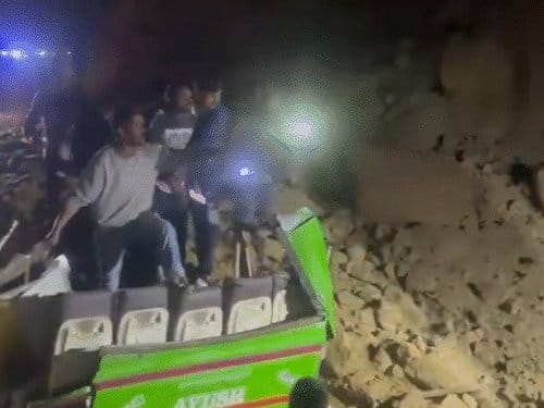हिमाचल के बिलासपुर  में बस पर मलबा गिरा, 18 की दर्दनाक मौत