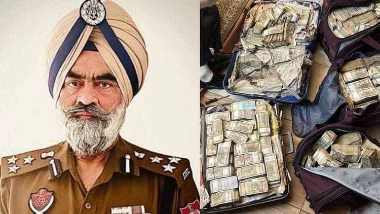 डीआईजी हरचरण भुल्लर  के घर से 7.5 करोड़ नकदी, महंगी शराब और सोना बरामद