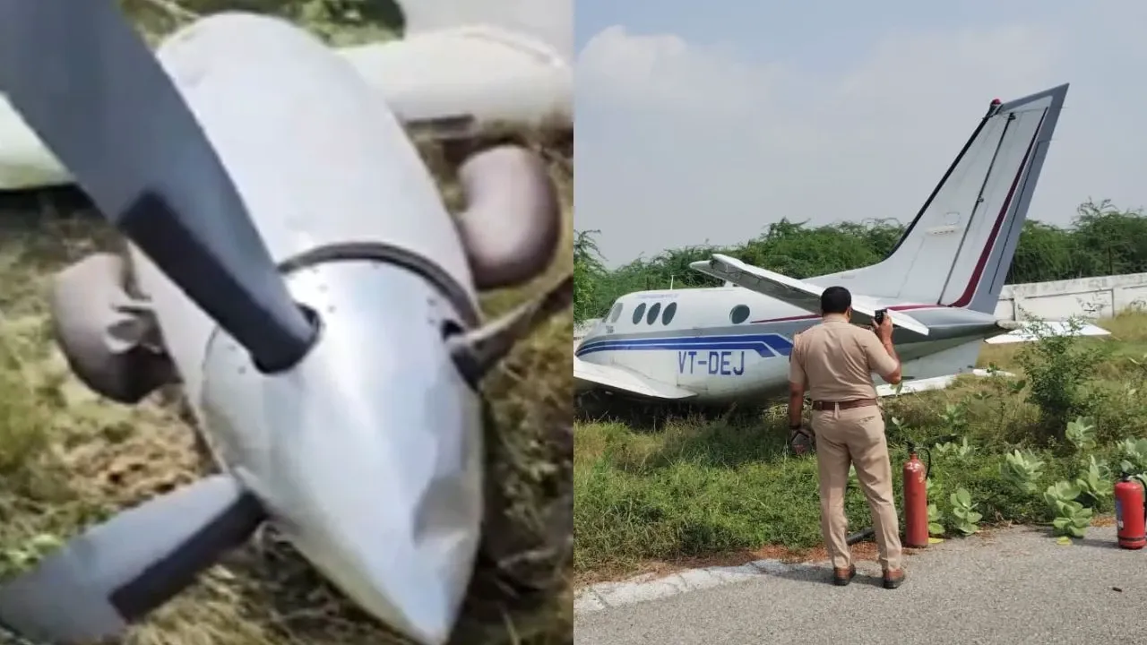 फर्रुखाबाद में प्राइवेट जेट  टेक-ऑफ से पहले क्रैश, सभी  सुरक्षित