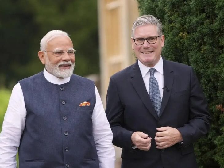 ब्रिटिश पीएम स्टार्मर  भारत दौरे पर,  मोदी  के साथ FTA लागू करने पर चर्चा
