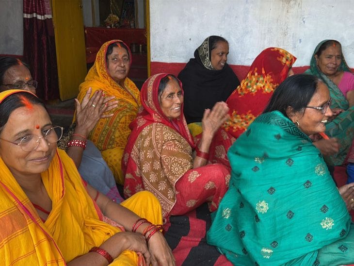 नीतीश कुमार की सत्ता  के जश्न में गयाजी के महिलाओं का उत्साह