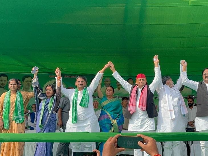 अखिलेश यादव ने भाजपा पर निशाना , बोले-नीतीश को किया किनारे