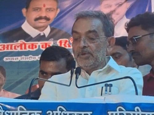 बक्सर में उपेन्द्र कुशवाहा  ने NDA के समर्थन की अपील की