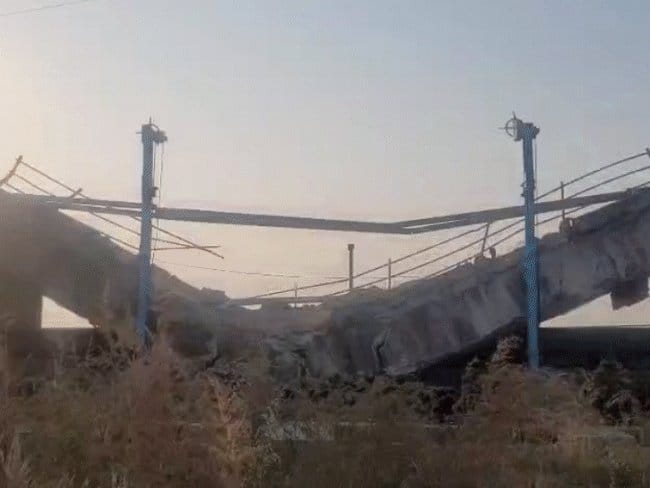 भोपाल केरवा डैम  का ब्रिज का स्लैब गिरा, बड़ा हादसा टला