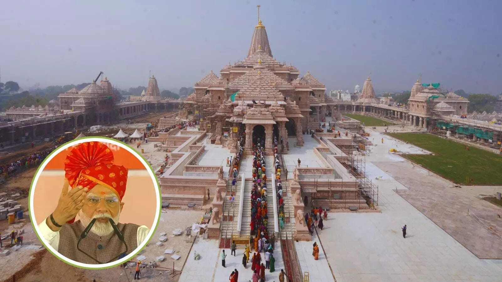 राम मंदिर ध्वजारोहण  में पीएम मोदी के ऐतिहासिक प्रवेश की तैयारी