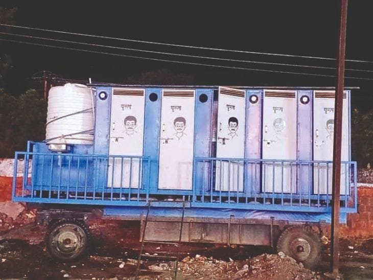 सिंहस्थ 2028  के लिए उज्जैन में  मॉड्यूलर टॉयलेट्स  का प्रदर्शन