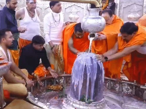 जेपी नड्डा और सीएम मोहन यादव महाकाल की शरण में