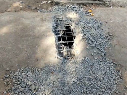 भोपाल भेल संगम में 240 मीटर नाली कवरिंग पर लोहा घोटाले की आशंका