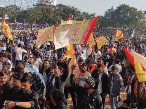 हरदा में करणी सेना का जनक्रांति आंदोलन, 21 मांगों पर सुरक्षा के कड़े इंतजाम