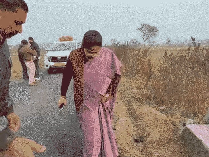 सतना में घटिया सड़क, मंत्री बागरी की सख्त कार्रवाई