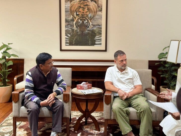 राहुल गांधी की वर्कर्स यूनियंस से मुलाकात, नए लेबर कोड पर सवाल