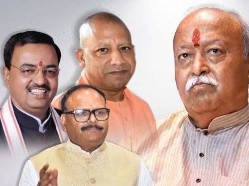 मोहन भागवत  से  यूपी  के  दोनों डिप्टी सीएम  की अहम मुलाकातें,  सरकार-संगठन  समन्वय पर जोर