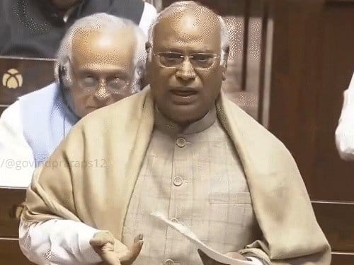 राज्यसभा  में  सांसदों की विदाई :  खड़गे  बोले-  देवगौड़ा  की  मोहब्बत हमसे, शादी मोदीजी से