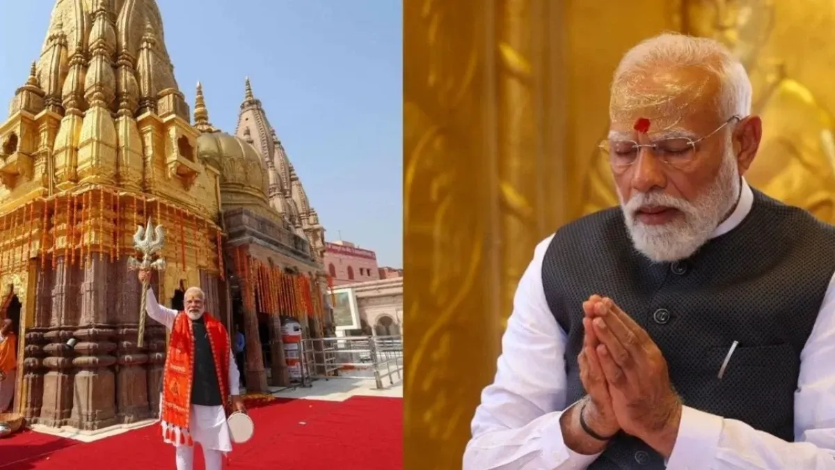 काशी में PM मोदी का भव्य रोड शो और बाबा विश्वनाथ मंदिर में पूजा-अर्चना