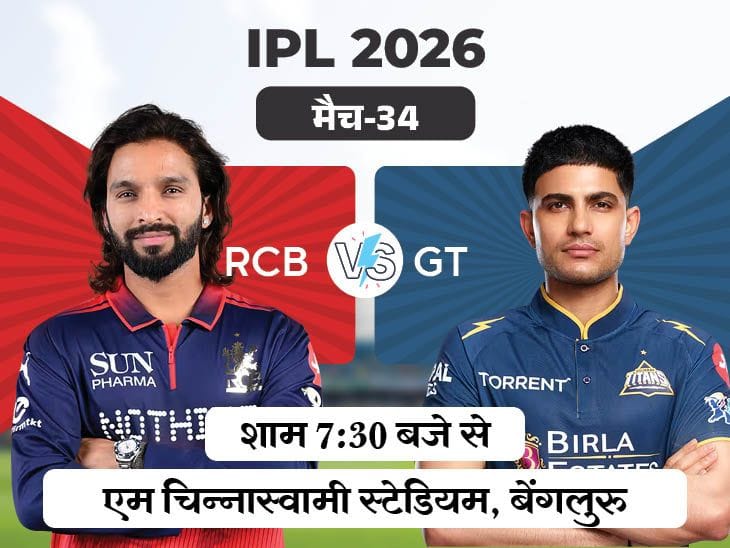 IPL में आज बेंगलुरु बनाम गुजरात कांटे की टक्कर, पाटीदार और गिल पर रहेंगी निगाहें