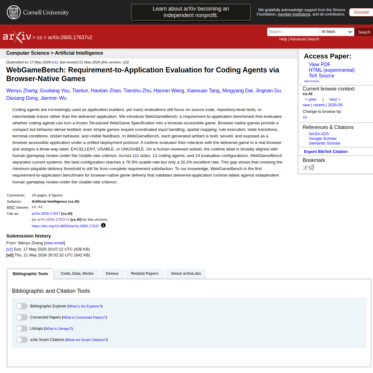 WebGameBench: Requirement-to-Application Evaluation for Coding Agents via Browser-Native Games