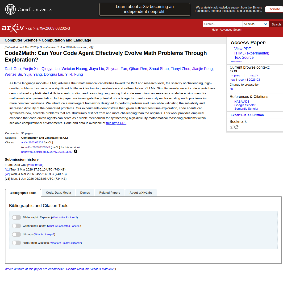 Code2Math: Can Your Code Agent Effectively Evolve Math Problems Through Exploration?