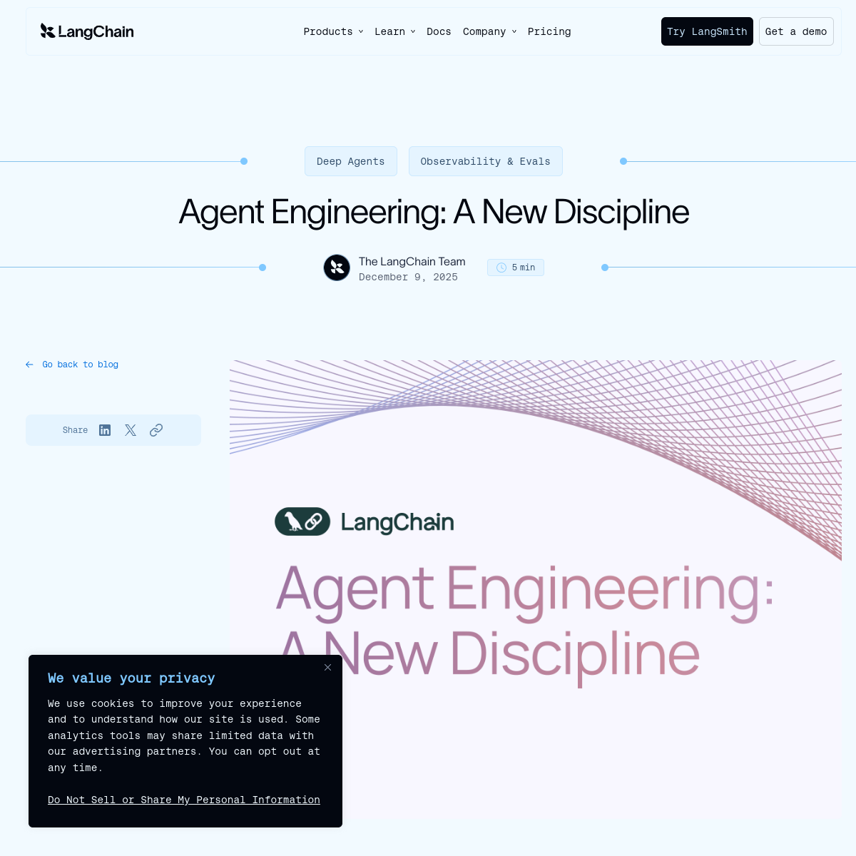 Agent Engineering: A New Discipline