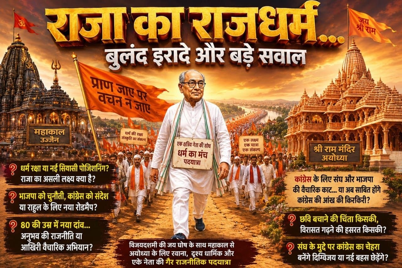 राजा की राजनीति .. राज धर्म.. राजदार और राज.. सवाल दर सवाल (राकेश अग्निहोत्री)