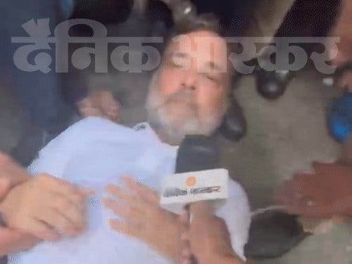 पीएम आवास के बाहर धरने पर बैठे राहुल गांधी को पुलिस ने उठाया