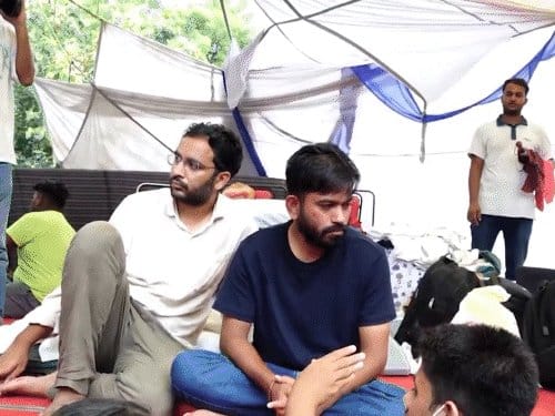 जंतर-मंतर पर CJP का प्रदर्शन फिर शुरू, संसद मार्च जारी रखने की घोषणा