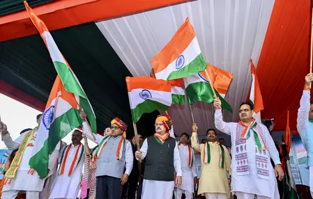 जेपी नड्डा ने जयपुर में तिरंगा यात्रा में हिस्सा लिया, शहीदों को श्रद्धांजलि दी