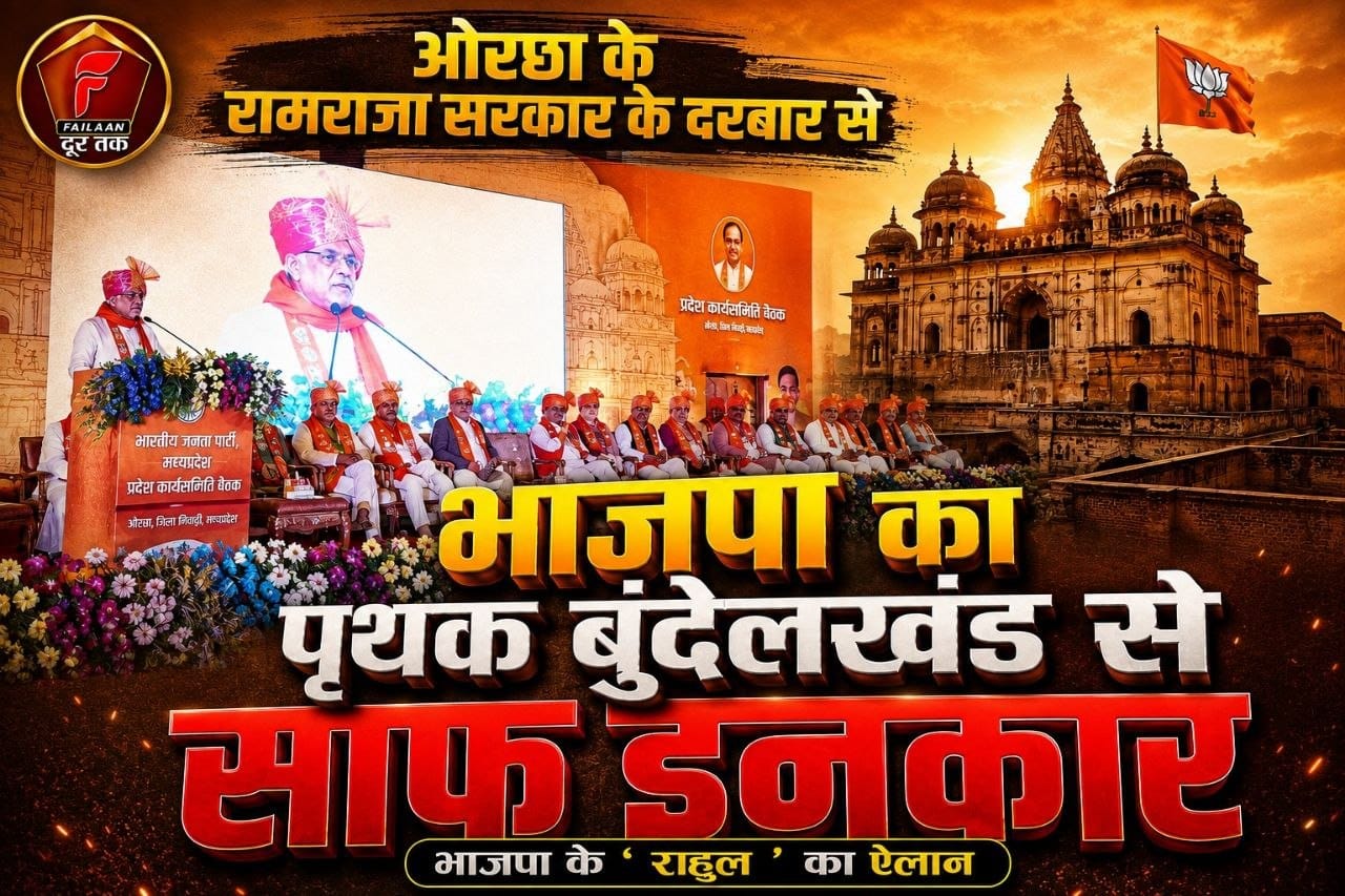 ओरछा से भाजपा का' पृथक बुंदेलखंड' से साफ इनकार) (रामराजा सरकार के दरबार से ये पार्टी लाइन  क्या बनेगा चुनावी मुद्दा)✅ राकेश अग्निहोत्री (सवाल दर सवाल)*
