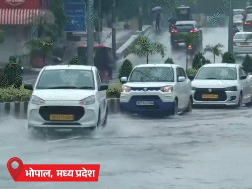 भारी बारिश: एमपी-राजस्थान के 15+ शहरों में बाढ़ जैसे हालात, यूपी में गंगा हाईवे पर