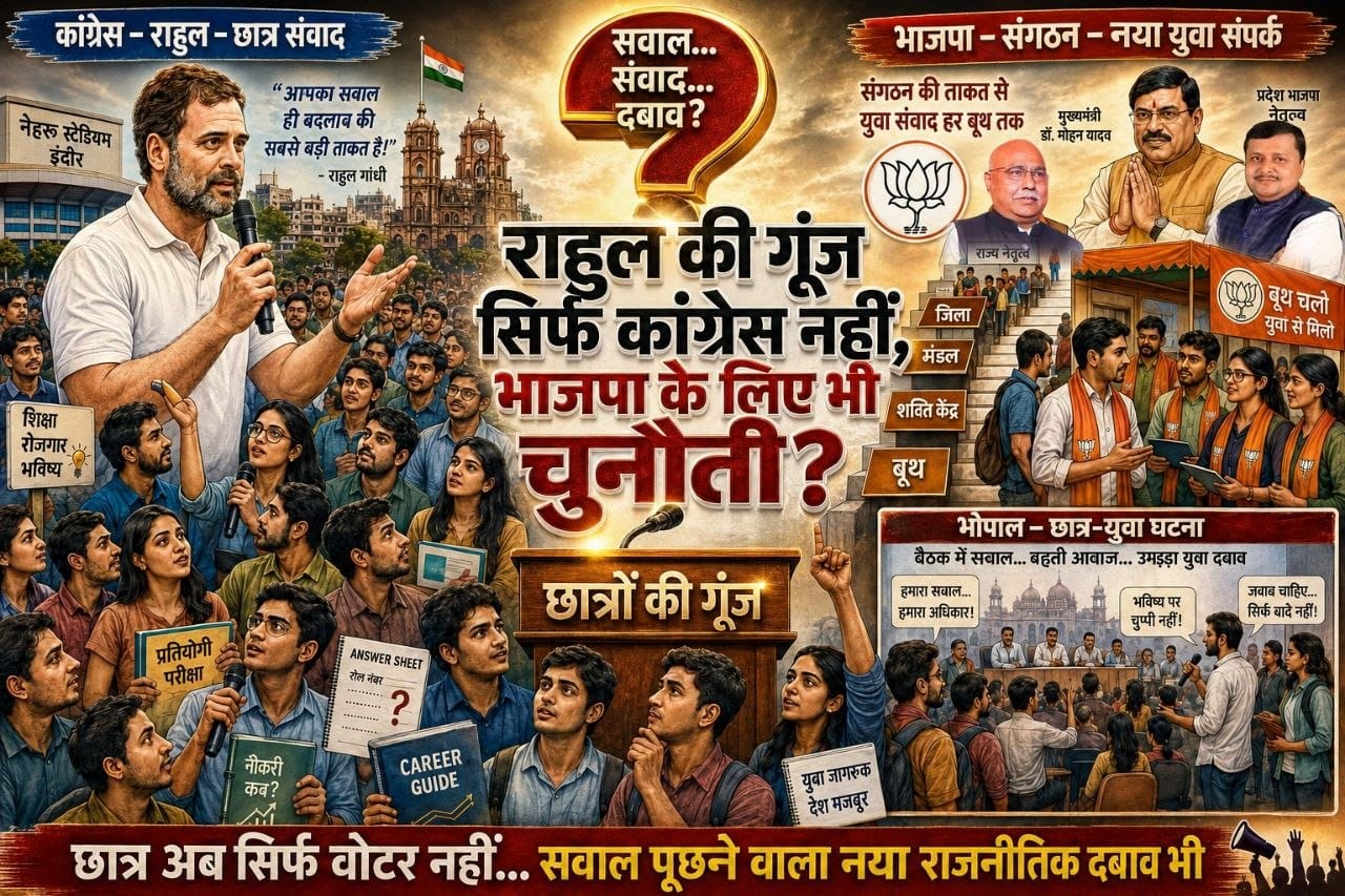 *राहुल की गूंज सिर्फ कांग्रेस नहीं बीजेपी के लिए भी क्यों चुनौती.. किसके लिए अवसर किसके लिए परीक्षा (सवाल दर सवाल) (राकेश अग्निहोत्री)*